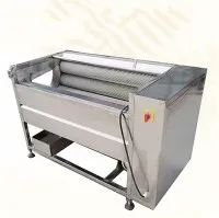 Četkajte valjke morske plodove lotos korijen rotk rotkvice luk čišćenje i piling stroj